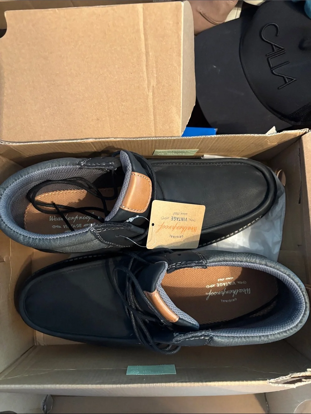 Weatherproof Men's Black Chukka Boots with Lug Sole